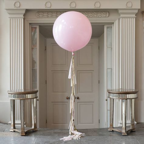 Baby Pink Tassel Tail Giant Balloon Personalised Balloons, Bachelorette Balloons, Baby Shower Balloon Decorations, Giant Balloon, Bubblegum Balloons, Balloon Tassel, Wedding After Party, Personalized Balloons, Diy Balloon Decorations