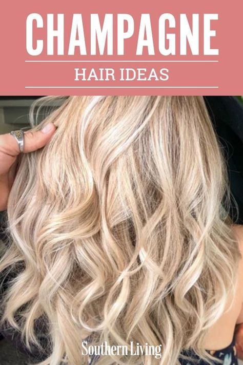 Champagne Hair Color, Champagne Blonde Hair, Champagne Hair, Fall Blonde Hair Color, Blonde Lowlights, Perfect Blonde Hair, Beige Blond, Fall Blonde Hair, Summer Blonde Hair