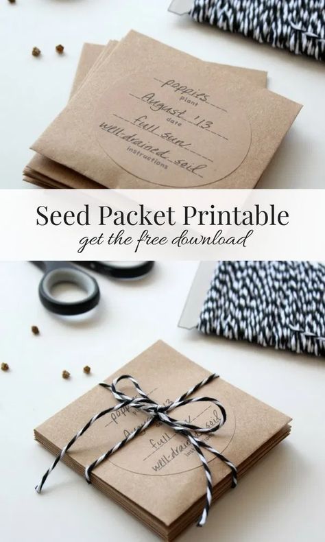 Diy Seed Envelopes, Seed Swap Ideas, Memorial Seed Packets Diy, Gifting Seeds, Organize Seeds, Seed Gifts, Seed Saving Envelopes, Diy Seed Packets, Seed Packet Template