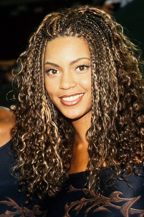 Baddie Braid Hairstyles, Braided Updo For Short Hair, Beyonce Braids, Micro Braids Hairstyles, Braiding Hairstyles, Beyonce Hair, Curly Hair Braids, Iconic Beauty, Braided Hairdo