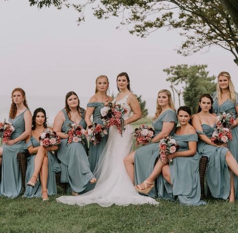 Deep Sea Wedding, Morilee Bridesmaid Dresses, Sea Wedding Theme, Mori Lee Bridesmaid Dresses, Best Bridesmaid Dresses, River Style, Different Wedding Ideas, Bridal Parties Colors, Happy First Day Of Spring