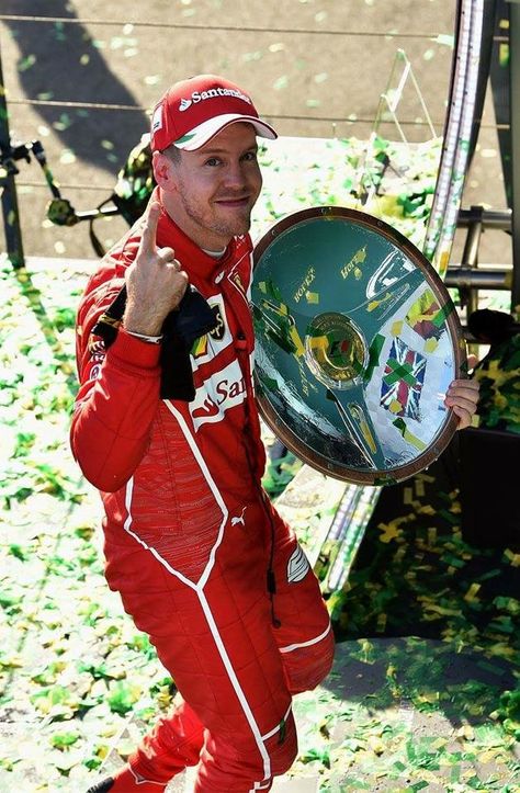 Sebastian Vettel | Ferrari SF70-H | 2017 Australian GP, Melbourne Albert Park Melbourne, Ricciardo F1, Alain Prost, Ferrari Scuderia, Formula 1 Car Racing, Formula E, Sebastian Vettel, Racing Suit, Formula 1 Car