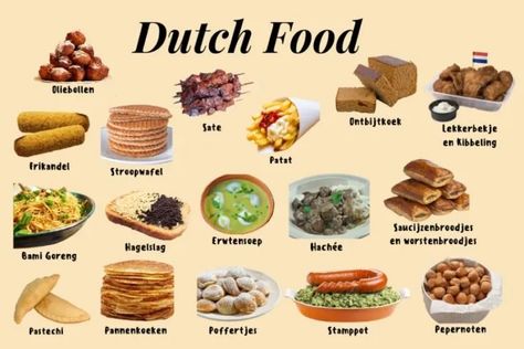 Dutch Grammar, Traditional Dutch Recipes, Typical Dutch Food, Dutch Breakfast, Netherlands Food, Dutch Cuisine, Dutch Pancakes, Fat Pig, Dutch Netherlands