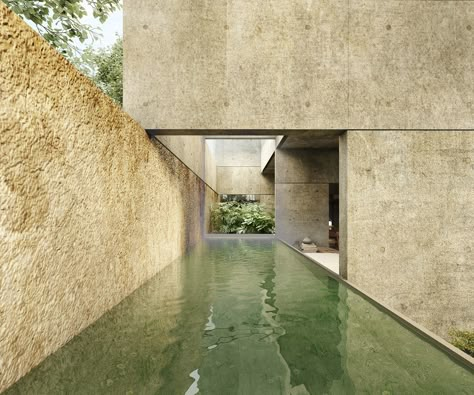 Concrete Home Design, Brutalist House, Outside Of The House, Australia House, Concrete Facade, Concrete Architecture, Concrete House, Building Material, Structure Architecture