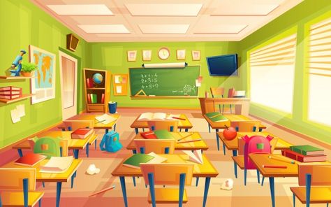 Maths Classroom, Backdrop Graduation, Classroom Interior, Classroom Images, Classroom Background, Classroom Pictures, Flat World, School Illustration, Photography Backdrop Stand