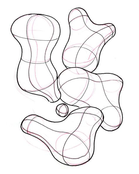 Sketch by Robin Stethem on Coroflot #designsketching #idsketching #industrialdesign #design #sketch #sketching #sketchbook #productdesign #process #sketchaday #id Form Sketching, Product Sketches, Hand Sketches, Geometric Shapes Drawing, Product Sketch, Form Drawing, Perspective Drawing Architecture, Contour Lines, Object Drawing