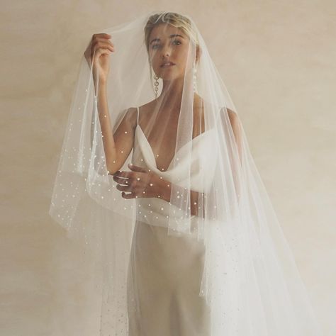 📢Just Launched! Our New Limited Edition Bridal Veil! ✨📢 Introducing our exquisite hand-sewn Pearl Cathedral Veil, crafted with love and care for brides who want to make a statement on their special day. This luxurious, off-white veil is adorned with delicate pearls, adding a touch of elegance that every bride deserves. 💍🤍 🌟 Now Available for Pre-Order! 🌟 Only 10 veils are being made in this exclusive design, ensuring a unique and unforgettable addition to your bridal look. 💖 Plus, with eve... Chapel Length Wedding Veil, Beaded Bridal Veil, Veil With Blusher, Party Veil, Fingertip Veil, Cathedral Wedding Veils, Wedding Accesories, Pearl Veil, Blusher Veil