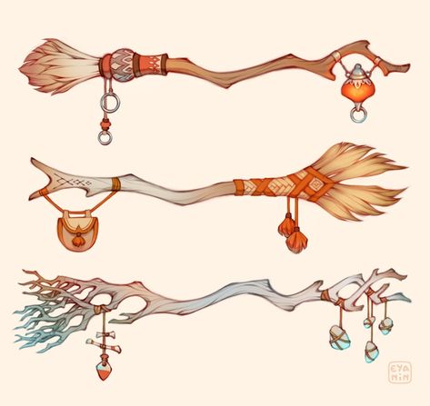 Witch Props, Witches Broomsticks, W.i.t.c.h Aesthetic, Fantasy Witch, Props Concept, Bg Design, Props Art, Fantasy Props, Witch Broom