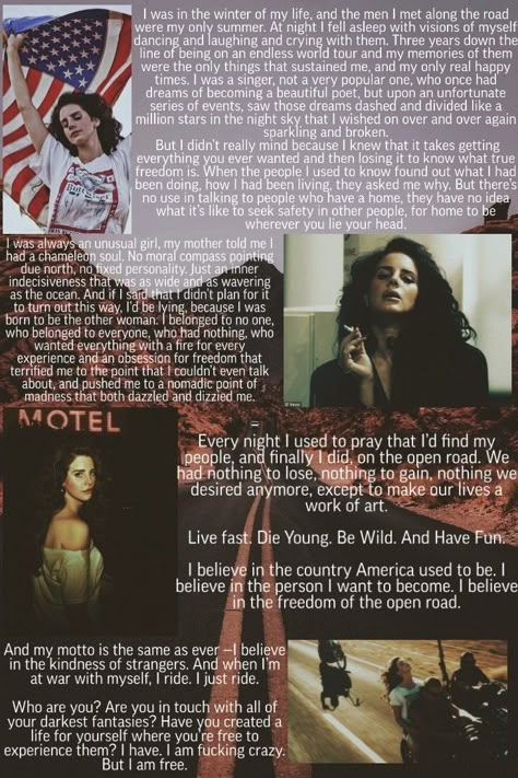 Lana Del Rey - Ride Monologue🏜️ (BTD: The Paradise Edition💛) Lyrics 1 Ride Monologue, Ride Lyrics, Lana Del Rey Ride, Lana Del Rey Concert, Lana Del Rey Quotes, I Am A Singer, Lana Del Rey Albums, Lana Del Rey Songs, Lana Del Rey Lyrics