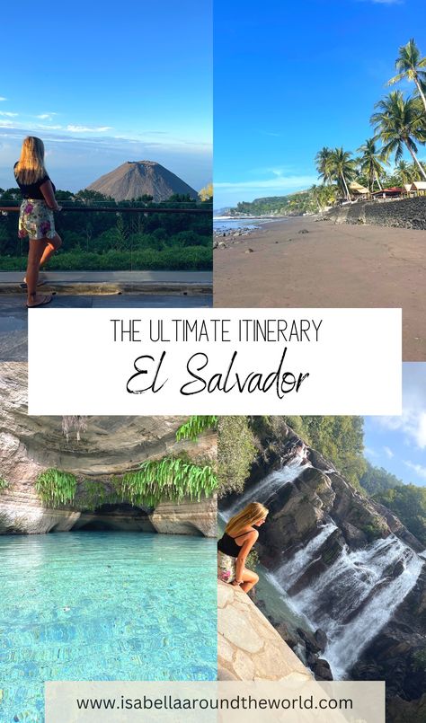 For being such a small country, El Salvador has a looooot to offer! Incredible beaches with world-class surfing, volcanoes, hot springs, waterfalls and colorful towns. To make the most out of your time here, I highly encourage you to plan at least 10 days here. Find suggested routes as well as best places to visit in El Salvador in my adjustable "Ultimate El Salvador itinerary". El Salvador itinerary | roadtrip El Salvador | El Salvador best places to visit | must see places El Salvador Things To Do In El Salvador, El Salvador Itinerary, El Salvador Travel, Central America Travel, Surf City, Central American, American Travel, American Country, Beach Town