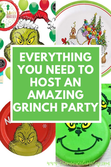 Grinch Recipes, Fun Christmas Traditions, Grinch Day, Fun Christmas Photos, The Grinch Movie, Grinch Trees, Grinch Christmas Party, Whoville Christmas, Mr Grinch