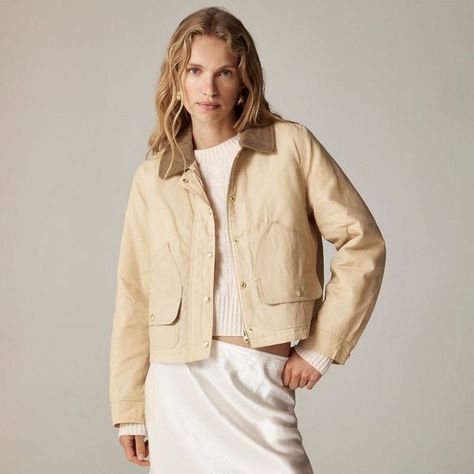 Chore Jackets Are The "It" Girl Outerwear This Fall — 12 To Try This Season The It Girl, Barn Jacket, Masculine And Feminine, Thanksgiving Fashion, Perfect Fall Outfit, Girls Outerwear, Chore Jacket, J Crew Shorts, 2024 Fashion