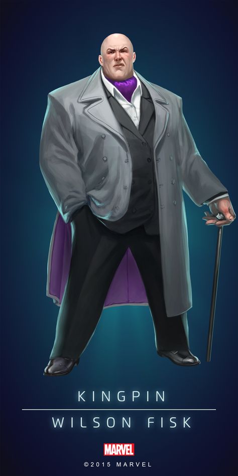 #Kingpin #Fan #Art. (KINGPIN - WILSON FISK IN: MARVEL'S PUZZLE QUEST!) BY: AMADEUS CHO! (THE * 5 * STÅR * ÅWARD * OF: * AW YEAH, IT'S MAJOR ÅWESOMENESS!!!™) [THANK U 4 PINNING!!!<·><]<©>ÅÅÅ+(OB4E)(IT'S THE MOST ADDICTING GAME ON THE PLANET, YOU HAVE BEEN WARNED!!!) Marvel Puzzle Quest, Marvel Puzzle, Idle Game, Wilson Fisk, Marvel Cards, Marvel Villains, Marvel Posters, Marvel Vs Dc, Marvel Comic Character