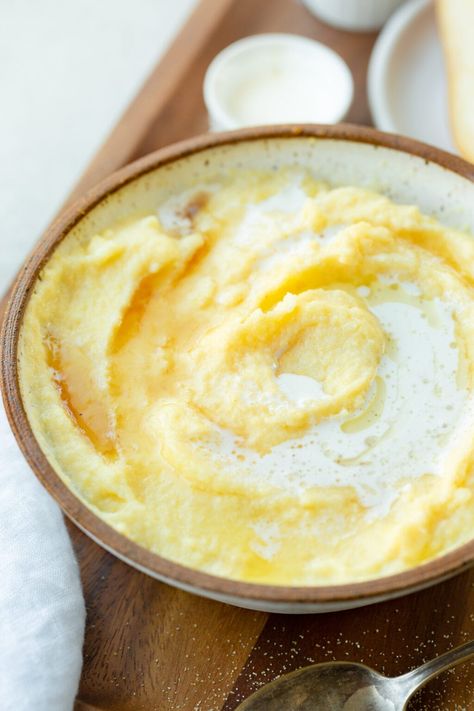 This might make me a grandma, but I love cornmeal mush! There is just something so comforting and simple about it. It is creamy, fulfilling and and warms me up from the inside out. #cornmealmush #cornmeal #mush #breakfastrecipe Corn Mush, How To Make Cornmeal, Cornmeal Mush, Cornmeal Recipes, Oh Sweet Basil, Corn Meal, Hashbrown Breakfast Casserole, Warm Breakfast, Mind Set