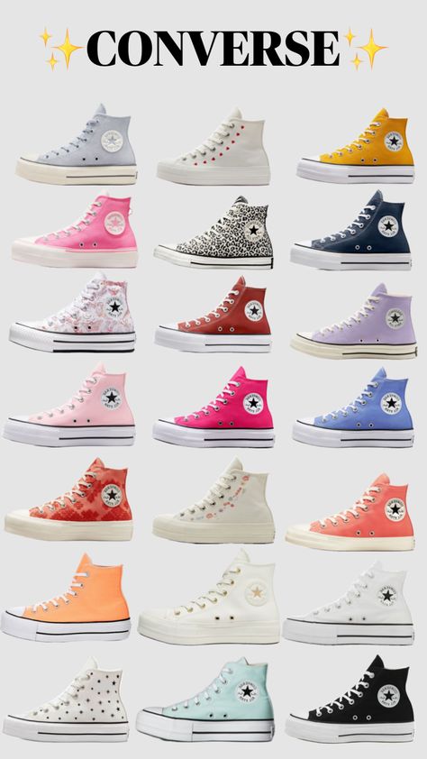 #shoes #preppy #preppyaesthetic Preppy Converse, Pink High Top Converse, Shoes Preppy, Cute Converse Shoes, Cute Converse, Pink High Tops, Preppy Shoes, Cute Nike Shoes, Outfits With Converse