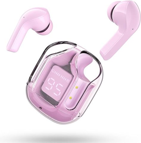 ACEFAST Wireless Headphones, Bluetooth Earbuds ENC Noise Cancelling Transparent Earphones in Ear, HiFi Stereo Dual Microphone Mini Sport Ear Buds, LED Digital Display, Pink: Amazon.co.uk: Electronics & Photo Coffee Phone Case, Headphones Bluetooth, Ear Buds, Hifi Stereo, Sport Earbuds, Bluetooth Earbuds, Wireless Earphones, Bluetooth Earphones, Digital Display