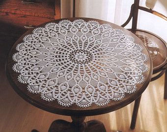 Crochet Table Topper, Crochet Lace Doily, Crochet Tablecloth Pattern, Crochet Patterns Free, Crochet Rug Patterns, Lace Doily, Vintage Crochet Pattern, Crochet Lace Pattern, Crochet Vintage