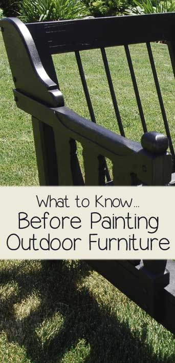 What To Know Before Painting Outdoor Furniture  For the piano-turned-hadpainted-planter on the front porch. :-) Painting Outdoor Furniture, Painted Outdoor Furniture, Garden Stairs, Kids Garden, Furniture Black, Outdoor Wood, Paint Furniture, Garden Crafts, Redo Furniture