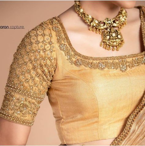 Golden Color Blouse Designs Aari Work, Golden Blouse Work Designs, Golden Aari Blouse Designs, Golden Color Blouse Designs, Gold Color Blouse Designs, Golden Blouse Aari Work, Golden Colour Blouse Design, Gold Colour Blouse Designs, Gold Blouse Designs Latest