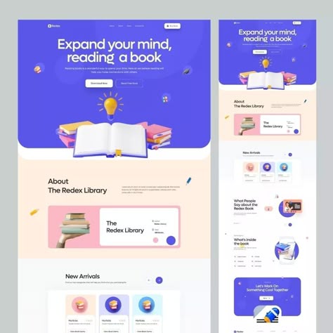 Book Store Website Design for Inspiration 😍 Book Store Website, Bookstore Website, Store Website Design, Web Design Books, Simple Website Design, Speculative Design, Reading Website, Data Visualization Design, Ui Design Website