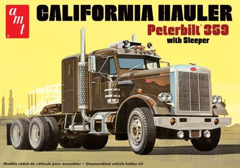 Tractor Cabs, Peterbilt 359, Model Truck Kits, Detroit Diesel, Air Conditioning Unit, Heavy Duty Trucks, Peterbilt Trucks, Scale Models Cars, Semi Truck