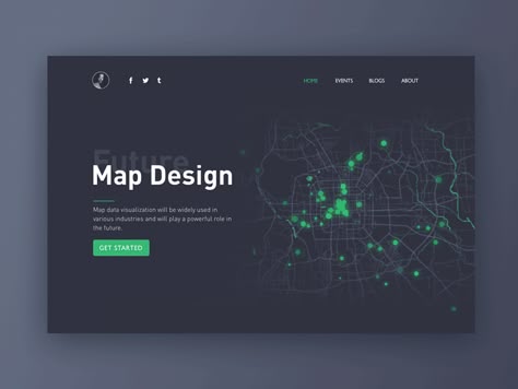 Map visualization data by Ananason Map Visualization Design, Dark Map, Website Map, Map Visualization, Data Visualization Website, Web Map, Website Map Design, Location Design, Map Website Design