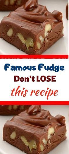 Chocolate Walnut Fudge Recipe, Walnut Fudge Recipe, Famous Fudge, Evaporated Milk Recipes, Chocolate Walnut Fudge, Easy Chocolate Fudge, Homemade Fudge Recipes, Walnut Fudge, Fudge Recipes Chocolate