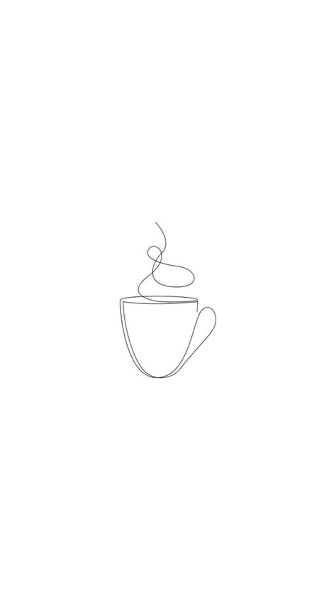 Coffee Line Tattoo, Fineline Coffee Tattoo, Fineline Teacup Tattoo, Dainty Coffee Tattoo, Coffee Tattoo Ideas Minimalist, Simple Coffee Tattoo, Tiny Coffee Tattoo, Iced Coffee Tattoo Minimalist, Small Coffee Tattoo