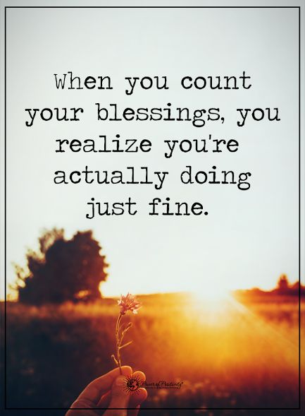 When you count your blessings, you realize you're actually doing just fine.  #powerofpositivity #positivewords  #positivethinking #inspirationalquote #motivationalquotes #quotes #life #love #hope #faith #respect #words #blessings #blessed Thank You Quotes For Coworkers, Fine Quotes, Blessings Quotes, Count Your Blessings, Thank You Quotes, Blessed Quotes, Power Of Positivity, Gratitude Quotes, Thought Of The Day