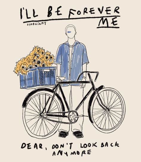 Bicycle Drawing, Simpson Wallpaper Iphone, After All This Time, Art Journal Therapy, All This Time, Art Corner, Blue Poster, Bts Aesthetic Pictures, Bts Drawings