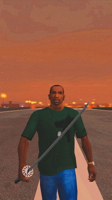 Carl Johnson Gta Wallpaper, Carl Johnson Aesthetic, Cj Wallpaper Gta, Profile Gang, Cj San Andreas, San Andreas Wallpaper, Gta Cj, Cj Gta San Andreas, Gta Logic