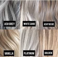 Blonde Color Chart, Different Shades Of Blonde, Blonde Lowlights, Ash Blonde Hair Colour, Rave Hair, Ash Blonde Balayage, Balayage Blonde, Blending Gray Hair, Ash Blonde Hair