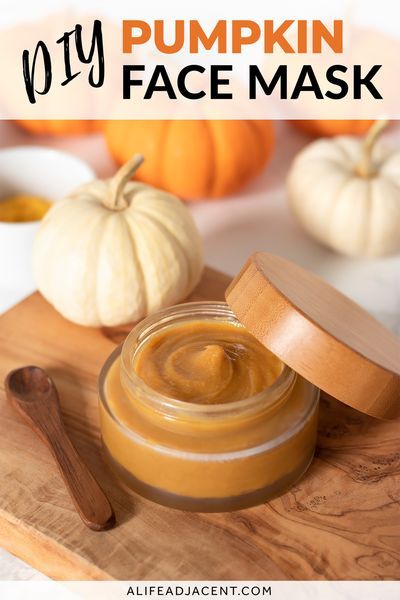 Learn how to make a DIY pumpkin face mask recipe that will get you smooth, glowing skin for autumn! It's made without fresh pumpkin, so it doesn't spoil. Instead, this rich and creamy face mask is made with real pumpkin powder for a variety of skin benefits. Pumpkin powder is a gentle exfoliator, helping to softly buff away dry skin. No essential oils or pumpkin spice. This non-irritating fall face mask is made for sensitive skin, and makes a wonderful gentle face scrub. | alifeadjacent.com Pumpkin Spice Body Butter, Pumpkin Powder, Face Mask For Glowing Skin, Mask For Glowing Skin, Gentle Face Scrub, Pumpkin Face Mask, Exfoliating Face Mask, Smooth Glowing Skin, Skin Face Mask