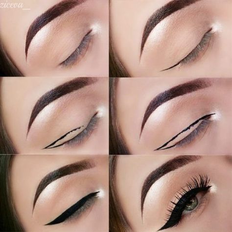 How to Apply Eyeliner And#8211; Hacks, Tips, and Tricks for Begginners ★ See more: https://glaminati.com/how-to-apply-eyeliner/ Teknik Makeup, Tutorial Eyeliner, Eyeliner Tips, Eyeliner Hacks, Makeup Tutorial Eyeliner, Eyeliner Styles, Best Eyeliner, Eye Liner Tricks, Smink Inspiration