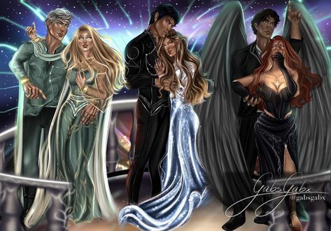 Archeron Sisters, Charlie Bowater, Sara J Maas, Feyre And Rhysand, Sisters Art, A Court Of Wings And Ruin, Sarah J Maas Books, A Court Of Mist And Fury, Look At The Stars