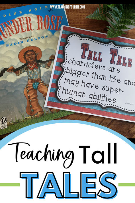 Teaching reading with Tall Tales can be a lot of fun for your upper elementary students. Find activities and ideas for using tall tales in your 3rd, 4th, or 5th grade classroom. Tall Tales Art Project, Teaching Tall Tales, Tall Tales Activities, Teacher Welcome Letters, Reading Posters, Classroom Transformation, Third Grade Reading, 5th Grade Classroom, 5th Grade Reading