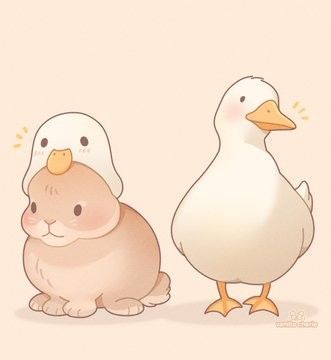 Goose Drawing, Cats Art Drawing, Cute Ducklings, Duck Art, Pix Art, Silly Things, Cute Animal Drawings Kawaii, A Duck, Anime Animals