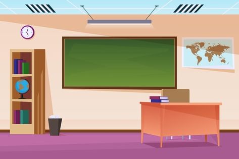 Empty school class background | Free Vector #Freepik #freevector #background #school #education #room Classroom Awards Certificates, Class Background, Empty Classroom, Hallway Interior, Classroom Awards, Background School, School Hallway, Classroom Interior, Classroom Background