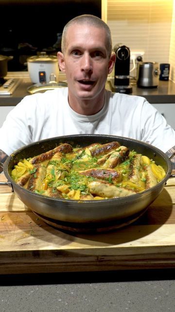 Andy Cooks on Instagram: "Deviled sausages Serves 6 12x sausages (whatever takes your fancy) 2 large or 4 small brown onions 4 cloves garlic (or 10 confit garlic like i used) 2 apples 400g frozen peas 2 tsp curry powder 1 tsp cumin 1 tsp coriander powder 200ml white wine 500ml chicken stock 2 tbsp all purpose flour Salt and pepper to taste 2 tbsp olive oil In a large pan over a medium heat brown your sausages Once they have nice color take them from the pan and set aside Add the Andy Cooks, Confit Garlic, Spice Blends Recipes, Coriander Powder, All Purpose Flour, Frozen Peas, Curry Powder, Chicken Stock, Purpose Flour