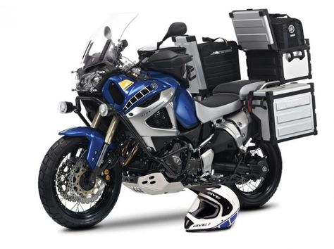 Full specs and technical information have just surfaced for Yamaha's 2010 XT1200Z Super Tenere - and it's immediately clear that BMW's R1200GS now has a serious competitor in the big-bore adventure sports category. Yamaha Super Tenere, Yamaha Xt 600, Brat Motorcycle, Motorcycle Camping Gear, Nitro Circus, Tracker Motorcycle, Motos Yamaha, Custom Paint Motorcycle, Dual Sport Motorcycle