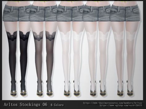 Arltos' Stockings 06 Sims 4 Collections, Light Dress, Tartan Dress, Sims Community, Sims 4 Cc Finds, Ts4 Cc, Cc Finds, The Sims4, The Sims Resource