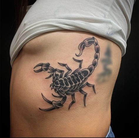 Fish And Scorpion Tattoo, Large Scorpion Tattoo, Scorpion Leg Tattoos Women, Scorpion Knee Tattoo, Scorpion Sternum Tattoo, Scorpion Leg Tattoo, Scorpion Tattoo Traditional, Traditional Scorpion Tattoo, Scorpion Tattoo Design