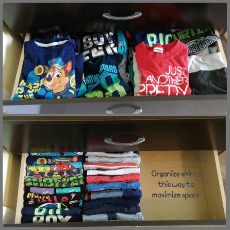 Restore Order: Organizing kids clothes in drawers Folding Toddler Clothes, Organize Kids Clothes, Organizing Kids Clothes, Clothes In Drawers, Organising Clothes, Kids Clothes Storage, Kids Clothes Organization, Kid Laundry, Organizing Clothes