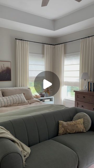 Brittany | modern traditional on Instagram: "🌿 Dreams DO come true! I’m not kidding when I say that Roman shades were a wish I made ages ago and TwoPages has DELIVERED with these phenomenal {gifted} shades.   The fabric 😍 The quality 👌🏼 The elegance ✨  Here’s the thing about window dressings, you don’t realize how much they add until you add them. But when you do 😍🥰 So if you need to add or update your shades or curtains and want a little elegance, I highly recommend @twopagescurtains" Roman Shades And Curtains Together, Roman Shades With Curtains, Dreams Do Come True, Window Dressings, Modern Traditional, Window Shades, Roman Shades, Cozy House, Black Frame