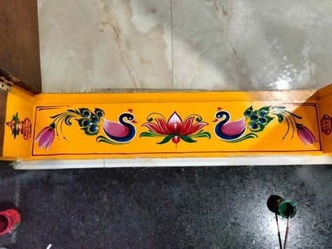 Lotus Gadapa Design, Kadapa Muggu Designs, Gadapa Muggu Designs, Gadapa Designs, Simple Art Designs, Free Hand Designs, Border Rangoli, Craft Work For Kids, Rangoli Designs Photos