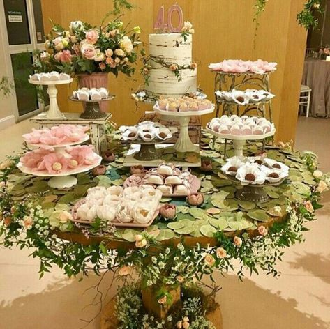 Nature Sweet 16, Garden Theme Sweet 16, Fairy Garden Dessert Table, Fairy Sweet 16, Quinceanera Venue, Enchanted Forest Quinceanera Theme, Enchanted Forest Quinceanera, Green Quinceanera Theme, Tiana Wedding