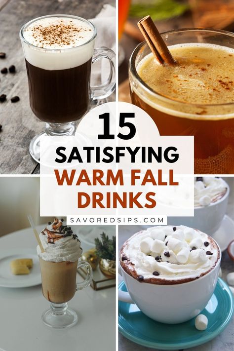 Cozy up this fall with these irresistible warm drinks! From spiced ciders to creamy hot chocolates, these recipes are like a hug in a mug. Healthy Hot Drinks Night, Hot Cozy Drinks, Warm Beverages For Winter, Hot Drinks Aesthetic, Warm Alcoholic Drinks, Warm Drinks For Winter, Hot Drink Ideas, Warm Christmas Drinks, Warm Fall Drinks