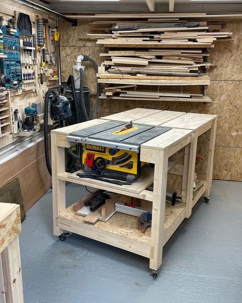 Alexander Parnell - XIX Workshop on Instagram: "Workbench appreciation post. I know it doesn’t look like much, but this bench was the first thing I ever built for the workshop or even in general. Over the last two years it’s been slightly modified and altered, but it’s been used in nearly every project I’ve done since. If you want to make a bench similar I have plans for it in the bio! - - - - - #tools #construction #tool #toolsofthetrade #handtools #woodworking #powertools #diy #engineering #el Carpenter Workshop, Make A Bench, Workbench Organization, Workshop Bench, Workbench Plan, Garage Workshop Layout, Garage Workbench Plans, Workbench Designs, Wood Workshop