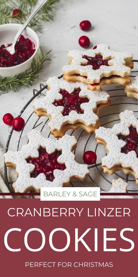 Cranberry Linzer Cookies, Linzer Cookies Christmas, Christmas Linzer Cookies, Cranberry Cookie, Cookies 2023, Favorite Christmas Cookies, Linzer Cookies Recipe, Christmas Cookie Box, Cranberry Jam