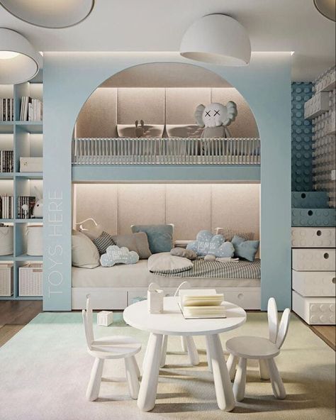 Luxury Bunk Beds You Need To See Kids Bedroom Bunk Bed, Cama Closet, Sibling Room, Childrens Bedrooms Design, Luxury Kids Bedroom, Circu Magical Furniture, Magical Furniture, Montessori Playroom, Bed Interior